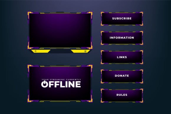 Download Live Streaming Overlay Screen Panel - Live streaming Collection