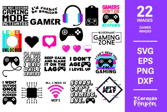 Download Gamer SVG Bundle - Gamer Collection