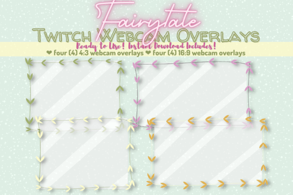 Download Fairytale Twitch Webcam Overlays - Twitch Collection